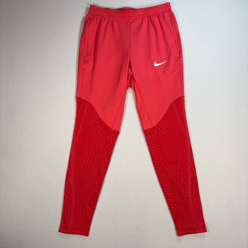 Nike Strike Football Pants Women's S Pink Red Dri-Fit‎ Ankle Zip Stretch Swoosh